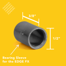Bearing Sleeve, 3/16" x 1/4" x 3/8" Plastic for the Edge FX