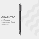 Graphtec - 5-pack, 0.9 mm 45 degrees Supersteel Blades