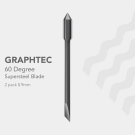 Graphtec - 0.9 mm Supersteel 60 degree Blades for most vinyls - 2-pack