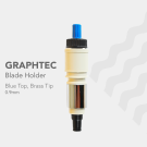Graphtec - blade holder - 0.9mm - Blue top, Brass tip