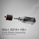 Gerber - Knife Assembly, with Shoe and 2 Swivel knives, for  GSx+, GS15+, &  HS+, plotters