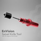 Gerber Envision Plotter - ENV 375/ 750 Swivel Knife Tool Holder w/45 Degrees Blade.