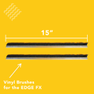Vinyl Brushes for all Edge printers - 2 pack