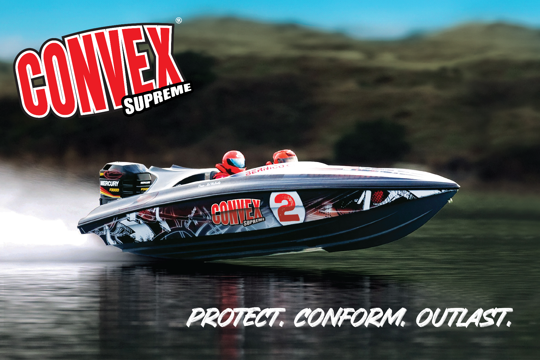 Supreme on a sport boat